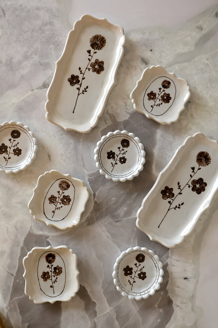 Hand-painted Posy Tray No. 5