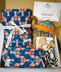 Handmade Baby Bib & Burp Cloth Set | Crab & Giraffe Feeding Gift