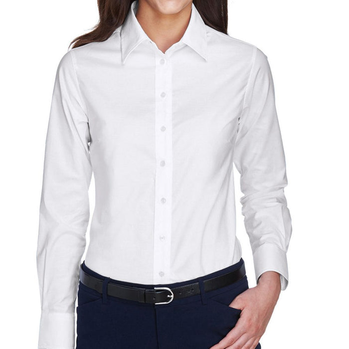 Harriton Women's Long Sleeve Oxford Shirt