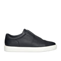 Harrys London - Aaron Tech Leather Trainers in Navy - Nigel Clare