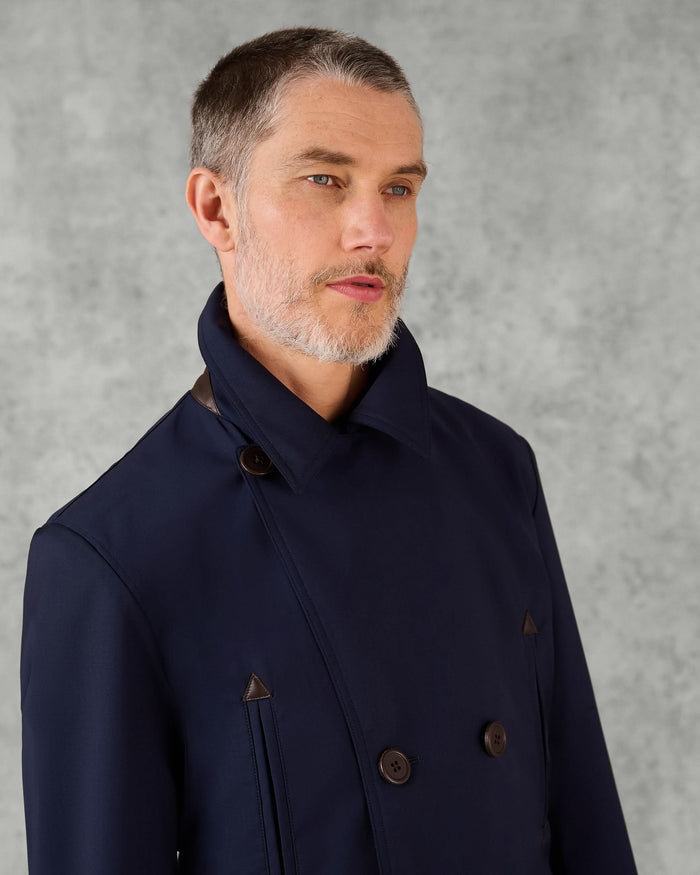 Hawkes Lazer Cut Peacoat Navy