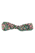 Headband with Bow Green with Multicolor Flowers