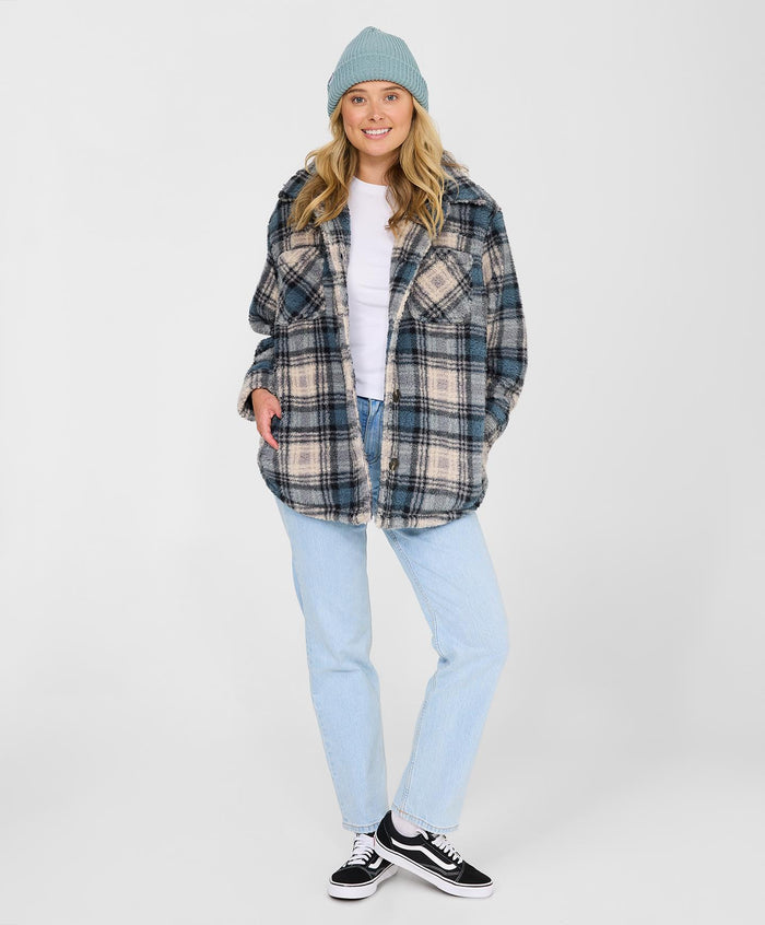 Heath Plaid Jacket - Slate