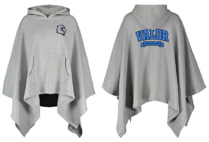 Hoodie Sweatshirt Poncho MV - Glitter