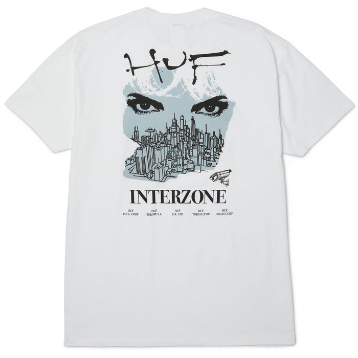 HUF Interzone Short Sleeve T-Shirt white pure boardshop