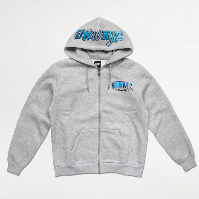 Ice Zip Hoodie - Grey