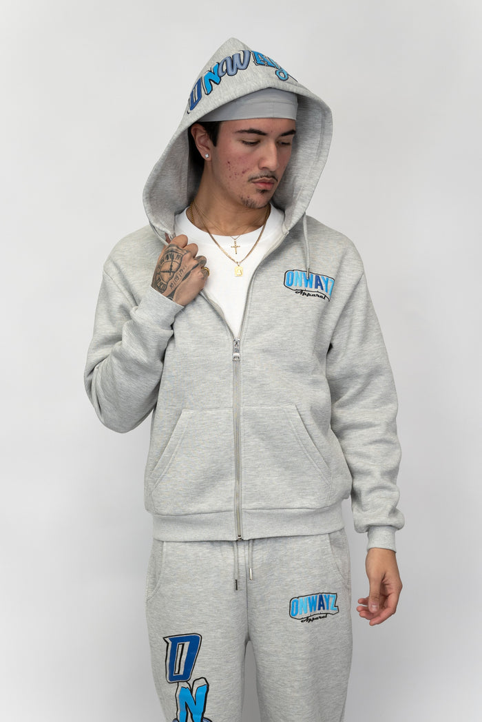 Ice Zip Hoodie - Grey
