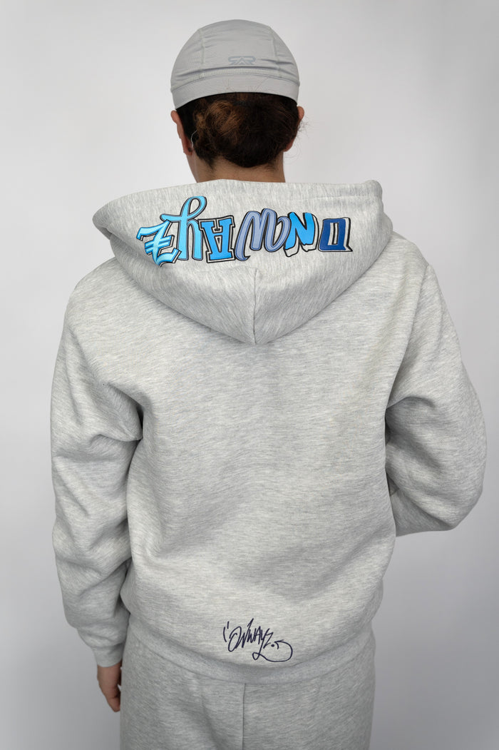 Ice Zip Hoodie - Grey