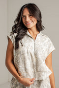 Into The Wild Camo Half-Zip Top