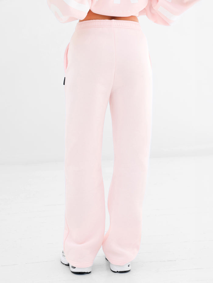 Isabel Wide Leg Sweatpants - Soft Pink