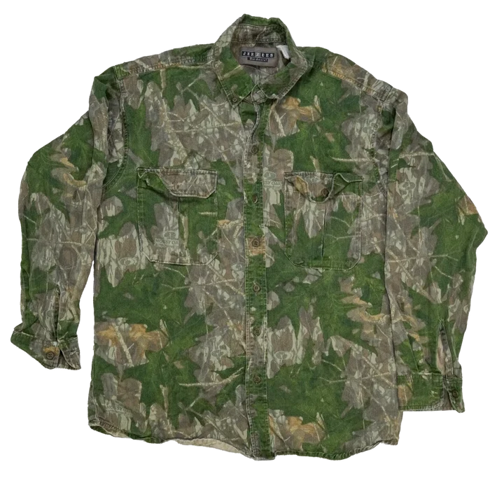 Jerzees Outdoors Mossy Oak Field Shirt - Medium - Army & Outdoors - Field Shirts