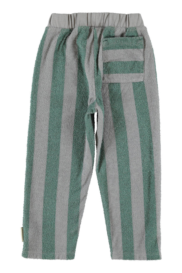 Jogging Pants Grey & Green Stripes