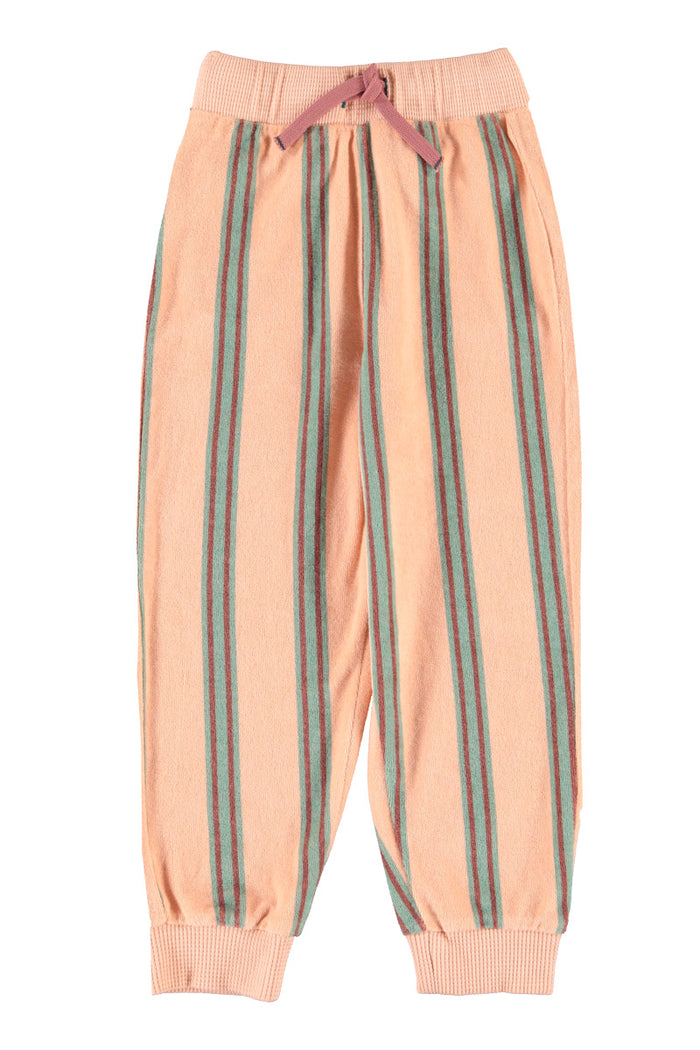 Jogging Pants Light Pink with Double Stripes
