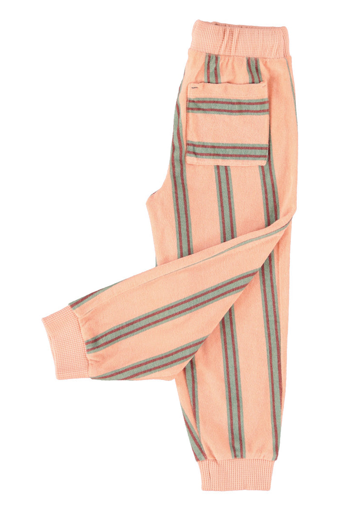Jogging Pants Light Pink with Double Stripes