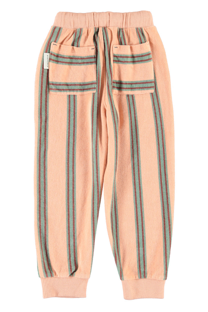 Jogging Pants Light Pink with Double Stripes