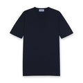 John Smedley - Lorca Sea Island Cotton T-Shirt in Navy - Nigel Clare