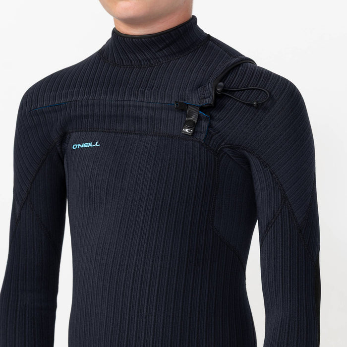 Kid's HyperX 2mm Long Sleeve Spring Suit Chest Zip - Black