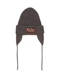 Knitted Ear Flap Beanie - Black