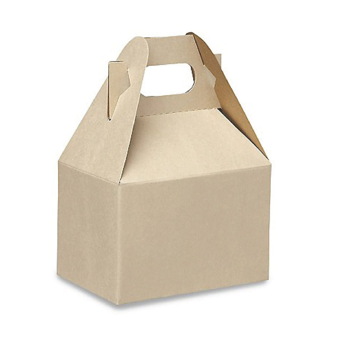 Kraft Gable Boxes . Medium (6x4x4) - Scrap Bits