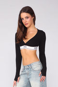 LA LA LONG SLEEVE / JET BLACK