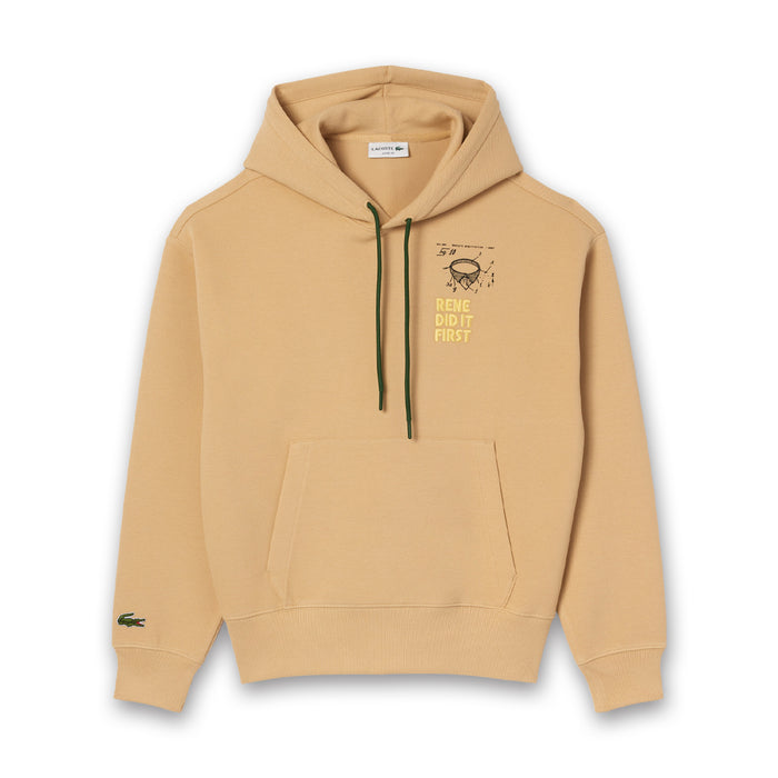 Lacoste - Double Face Hoodie in Beige - Nigel Clare