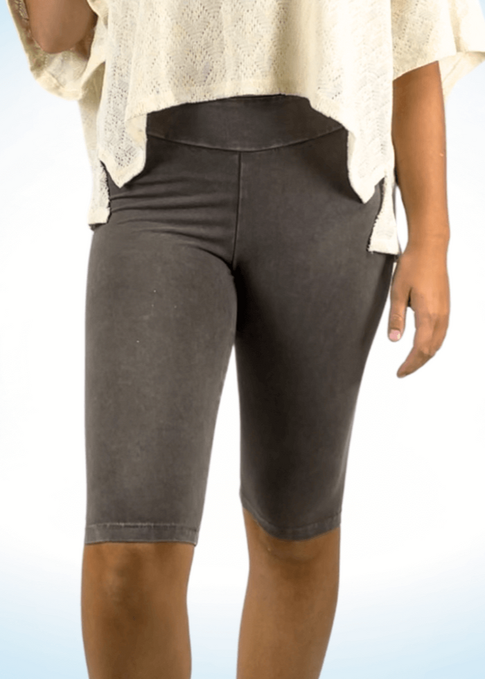 Ladies Longer Length Biker Shorts Made in USA for Comfort and Style