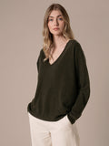 Lambswool Slouchy V Neck Jumper