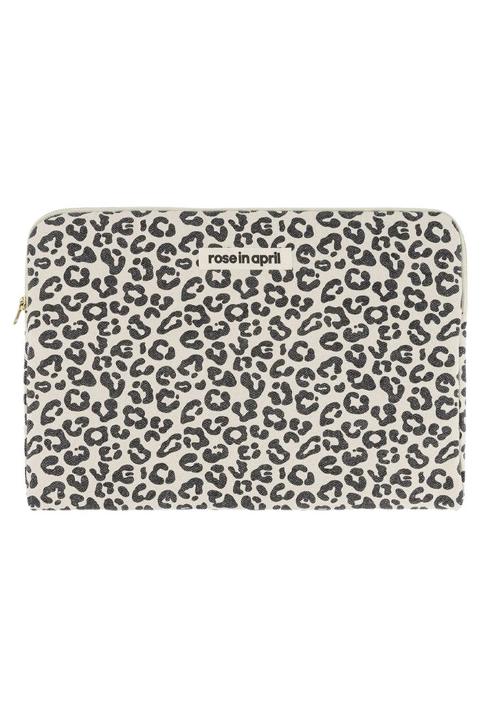 Laptop sleeve | Greige Animal Print