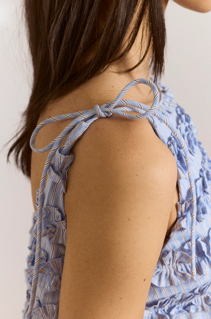 Leili Ruffle Mini: Blue