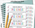 Lettering Practice Name Labels, Personalized Belonging Labels - Scrap Bits