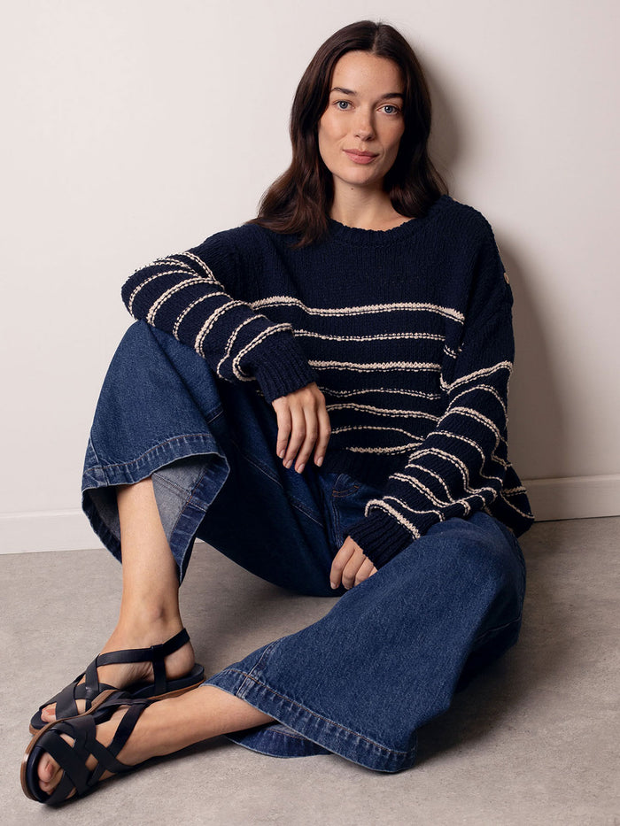 Linen Blend Breton Jumper