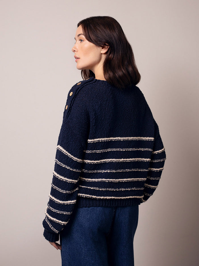 Linen Blend Breton Jumper
