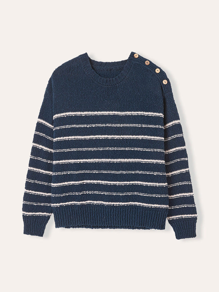 Linen Blend Breton Jumper