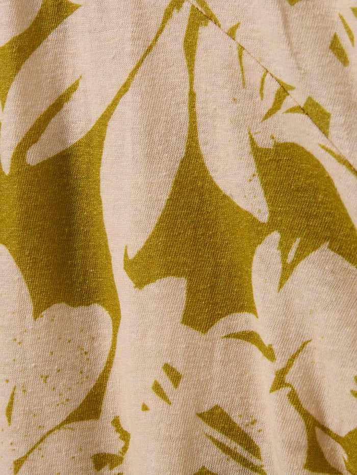 Linen Blend Knot Detail Dress