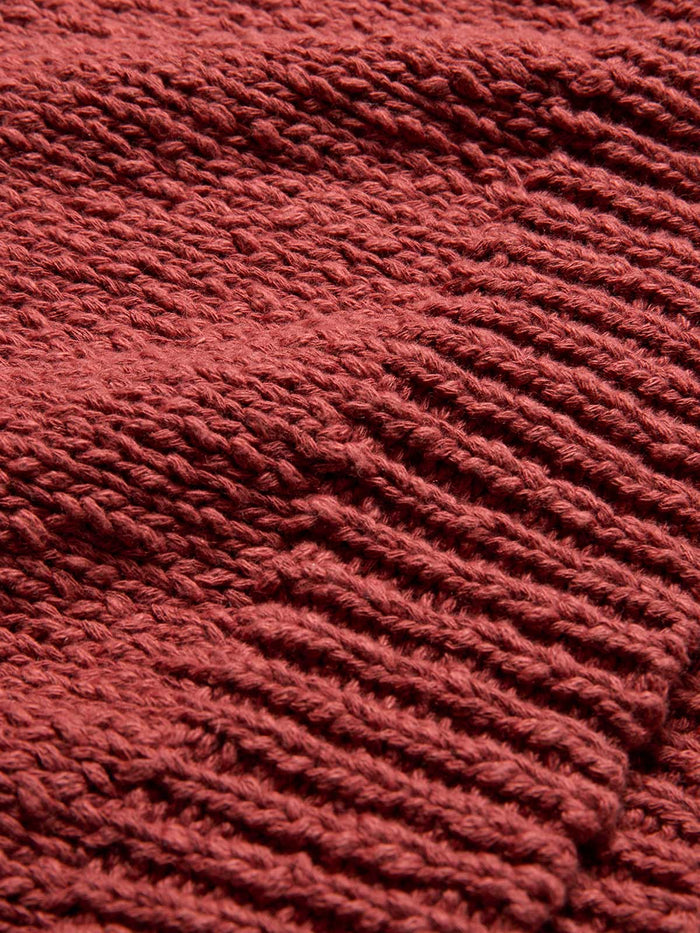 Linen Blend Slub Knit Button Detail Jumper