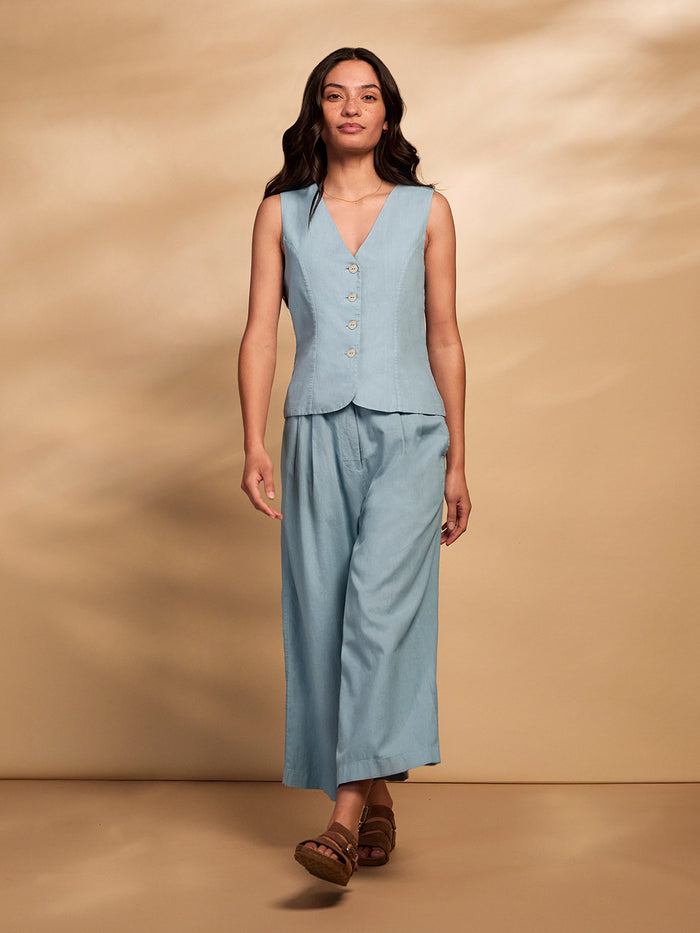 Linen Blend Waistcoat