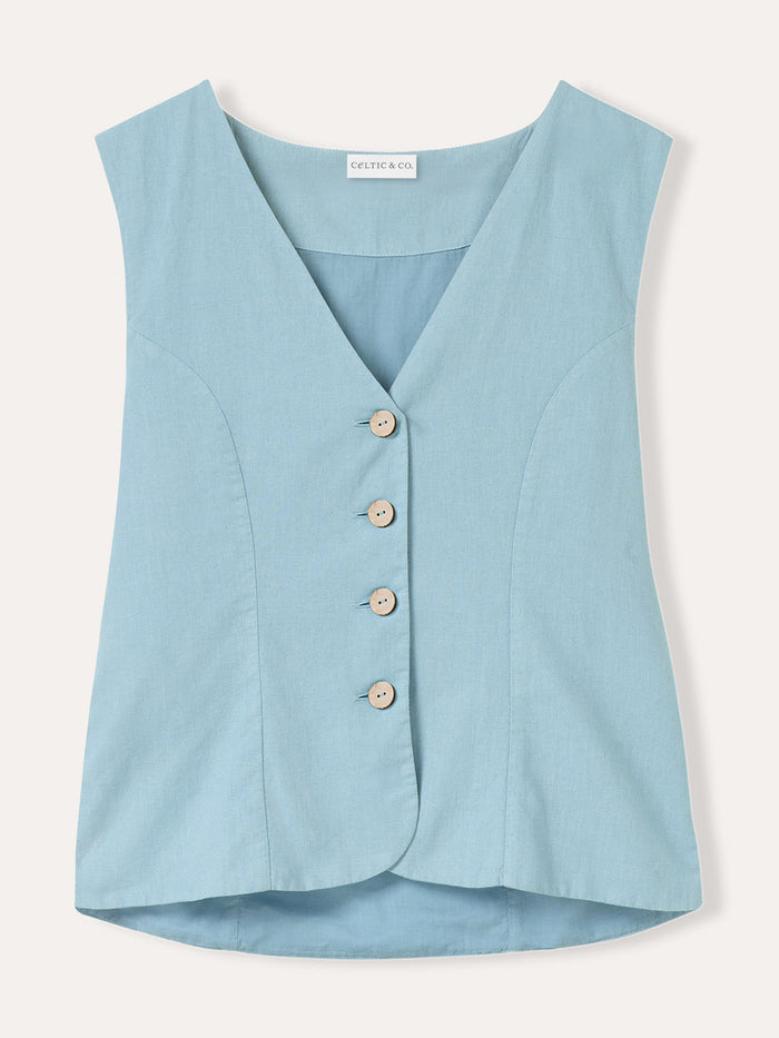 Linen Blend Waistcoat