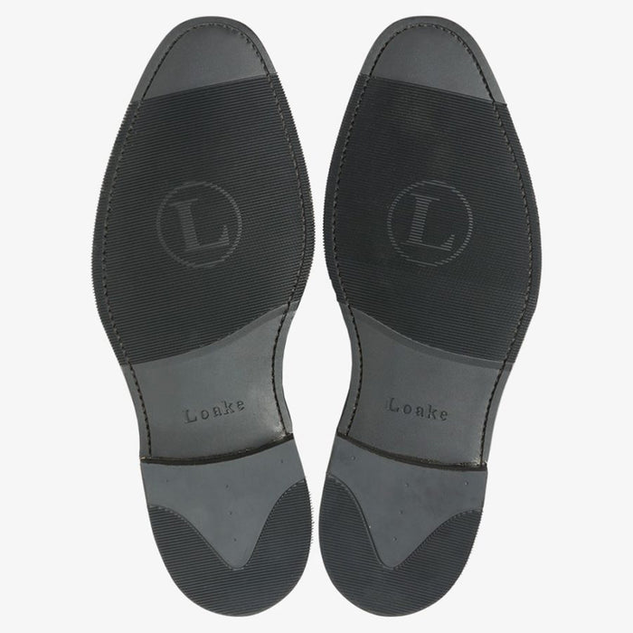Loake - Eldon Derby Semi Brogue in Black - Nigel Clare