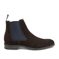 Loake - Wareing Suede Chelsea Boots in Dark Brown - Nigel Clare