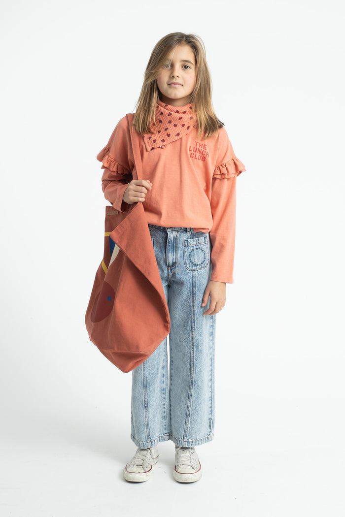 Longsleeve T´shirt Pink with Apple Print