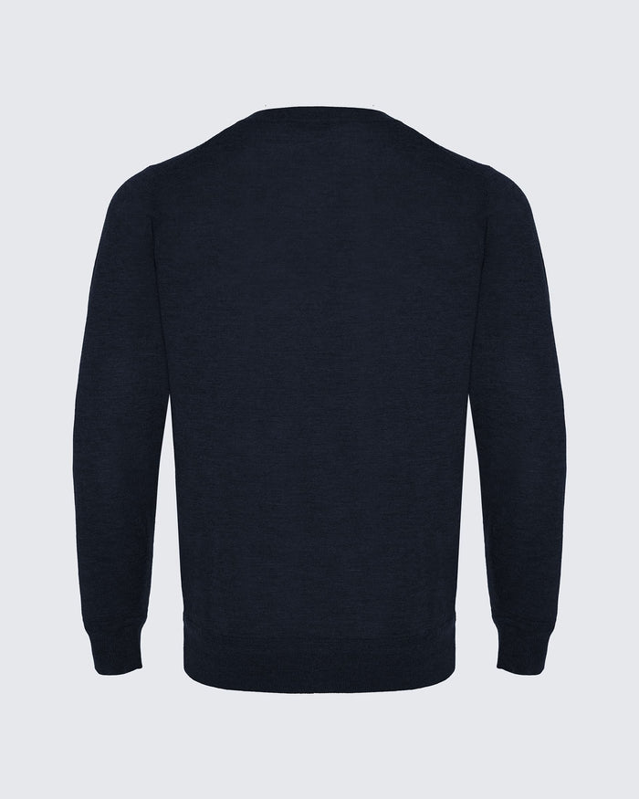 Lucas Merino Wool Silk Cashmere Crew Jumper