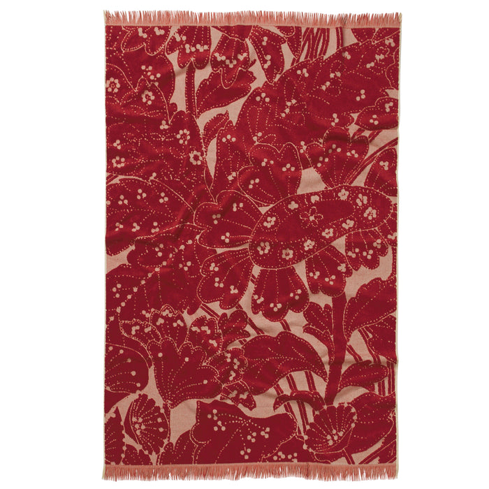 Lucia Bath Sheet - Crimson