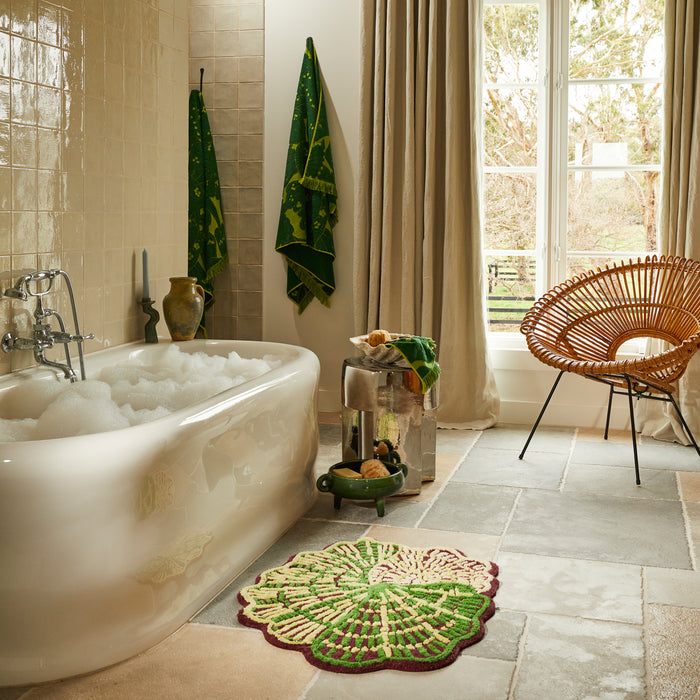 Lucia Bath Sheet - Kelp