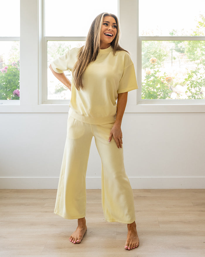 Macey Scuba Fabric Top - Lemonilla Rae Mode