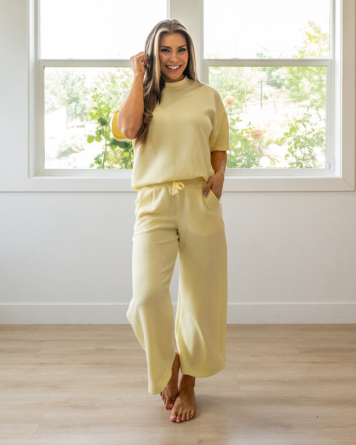 Macey Scuba Fabric Top - Lemonilla Rae Mode