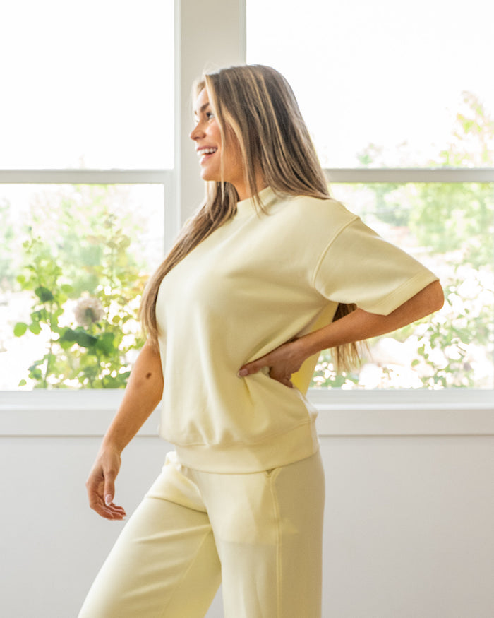 Macey Scuba Fabric Top - Lemonilla Rae Mode