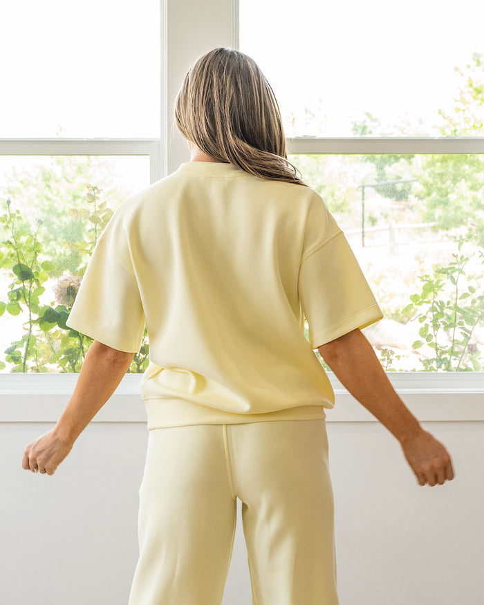 Macey Scuba Fabric Top - Lemonilla Rae Mode