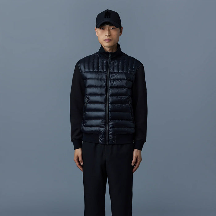 Mackage - Collin-Z Mixed Media Bomber Jacket - Nigel Clare