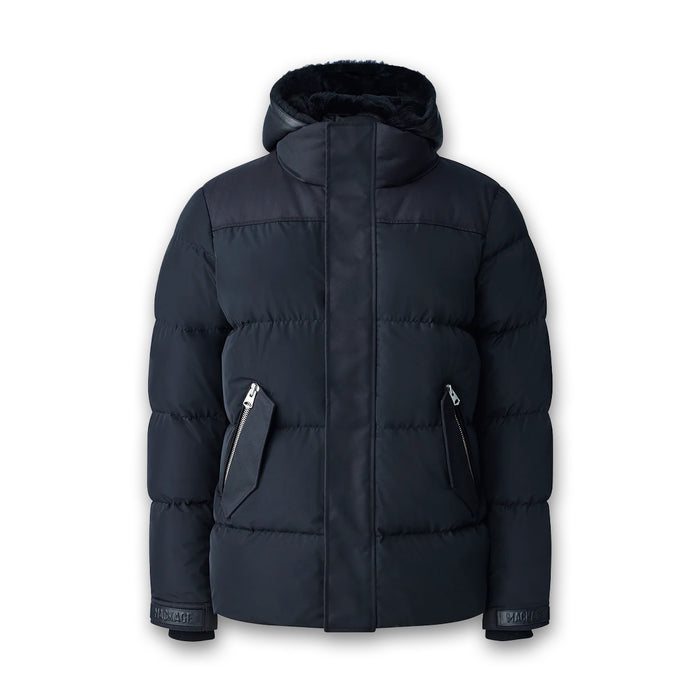 Mackage - Riley Hooded Down Jacket in Black - Nigel Clare