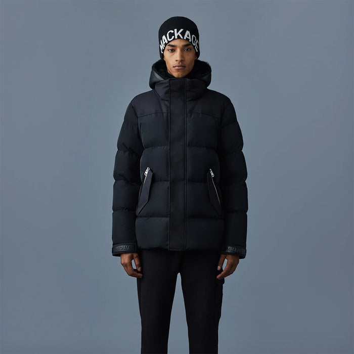 Mackage - Riley Hooded Down Jacket in Black - Nigel Clare
